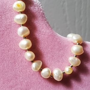 White Beaded Bracelet